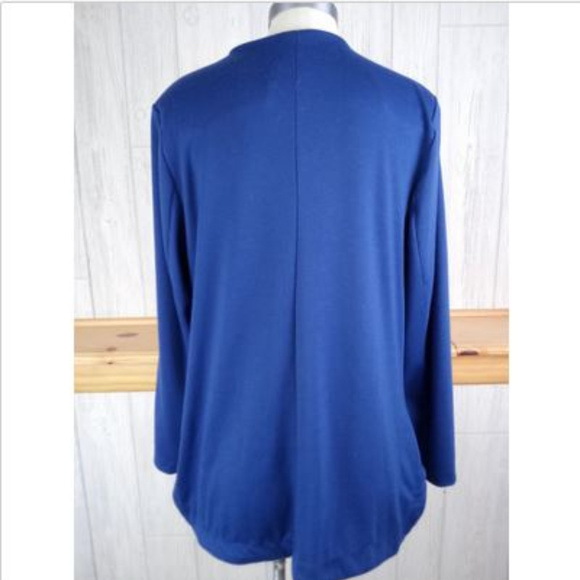 Notations Woman 1X ~ Blue Career Shell Vtg Soft - Picture 5 of 5